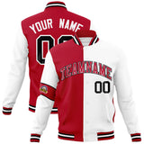 Custom Split Fashion Jacket Personalized Letterman Two Tone Jacket