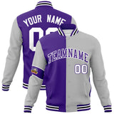 Custom Split Fashion Jacket Personalized Letterman Two Tone Jacket
