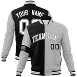 Custom Split Fashion Jacket Personalized Letterman Two Tone Jacket