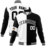 Custom Split Fashion Jacket Personalized Letterman Two Tone Jacket