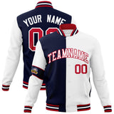 Custom Split Fashion Jacket Personalized Letterman Two Tone Jacket