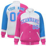 Custom Color Block  Baseball Jacket Varsity Letterman Jackets Personalized Team Name Number for Men Women Youth