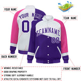 Custom Color Block  Baseball Jacket Varsity Letterman Jackets Personalized Team Name Number for Men Women Youth