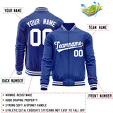 Custom Classic Style Men/Women/Youth Personalized Stitched Letters & Number Varsity Full-Zip Baseball Jacket