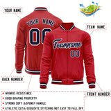 Custom Classic Style Stitched Letters & Number Design Your Style Varsity Full-Zip Baseball Jacket