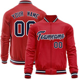 Custom Classic Style Stitched Letters & Number Design Your Style Varsity Full-Zip Baseball Jacket