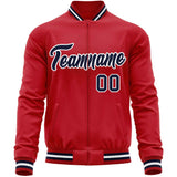 Custom Classic Style Stitched Letters & Number Design Your Style Varsity Full-Zip Baseball Jacket