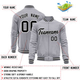 Custom Classic Style Stitched Letters & Number Design Your Style Varsity Full-Zip Baseball Jacket
