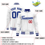 Custom Classic Style Stitched Letters & Number Design Your Style Varsity Full-Zip Baseball Jacket