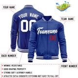 Custom Classic Style Stitched Letters & Number Design Your Style Varsity Full-Zip Baseball Jacket
