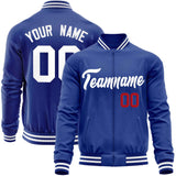 Custom Classic Style Stitched Letters & Number Design Your Style Varsity Full-Zip Baseball Jacket