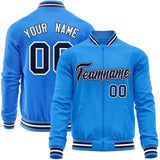 Custom Classic Style Stitched Letters & Number Design Your Style Varsity Full-Zip Baseball Jacket