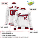 Custom Classic Style Stitched Letters & Number Design Your Style Varsity Full-Zip Baseball Jacket