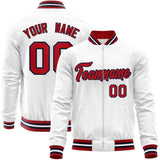 Custom Classic Style Stitched Letters & Number Design Your Style Varsity Full-Zip Baseball Jacket
