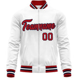 Custom Classic Style Stitched Letters & Number Design Your Style Varsity Full-Zip Baseball Jacket