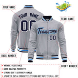 Custom Classic Style Stitched Letters & Number Design Your Style Varsity Full-Zip Baseball Jacket