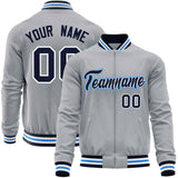 Custom Classic Style Stitched Letters & Number Design Your Style Varsity Full-Zip Baseball Jacket