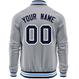 Custom Classic Style Stitched Letters & Number Design Your Style Varsity Full-Zip Baseball Jacket