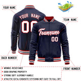 Custom Classic Style Stitched Letters & Number Design Your Style Varsity Full-Zip Baseball Jacket