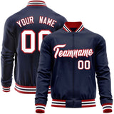 Custom Classic Style Stitched Letters & Number Design Your Style Varsity Full-Zip Baseball Jacket