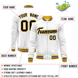 Custom Classic Style Stitched Letters & Number Design Your Style Varsity Full-Zip Baseball Jacket