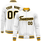 Custom Classic Style Stitched Letters & Number Design Your Style Varsity Full-Zip Baseball Jacket