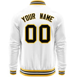 Custom Classic Style Stitched Letters & Number Design Your Style Varsity Full-Zip Baseball Jacket