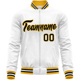 Custom Classic Style Stitched Letters & Number Design Your Style Varsity Full-Zip Baseball Jacket