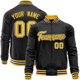 Custom Classic Style Stitched Letters & Number Design Your Style Varsity Full-Zip Baseball Jacket