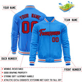 Custom Classic Style Stitched Letters & Number Design Your Style Varsity Full-Zip Baseball Jacket