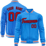 Custom Classic Style Stitched Letters & Number Design Your Style Varsity Full-Zip Baseball Jacket