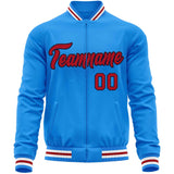 Custom Classic Style Stitched Letters & Number Design Your Style Varsity Full-Zip Baseball Jacket