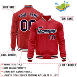 Custom Classic Style Stitched Letters & Number Design Your Style Varsity Full-Zip Baseball Jacket