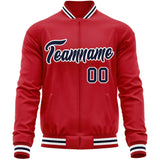 Custom Classic Style Stitched Letters & Number Design Your Style Varsity Full-Zip Baseball Jacket