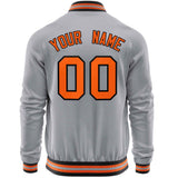 Custom Classic Style Stitched Letters & Number Design Your Style Varsity Full-Zip Baseball Jacket