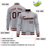 Custom Classic Style Stitched Letters & Number Design Your Style Varsity Full-Zip Baseball Jacket