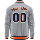 Custom Classic Style Stitched Letters & Number Design Your Style Varsity Full-Zip Baseball Jacket