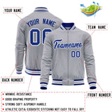 Custom Classic Style Stitched Letters & Number Design Your Style Varsity Full-Zip Baseball Jacket