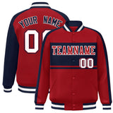 Custom Color Block Personalized Varsity Windreaker Letterman Athletic Baseball Jacket