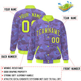 Custom Graffiti Pattern Baseball Jacket Personalized Name Number Varsity Casual Letterman Full-Snap Jackets