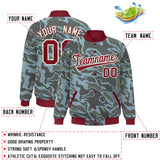 Custom Graffiti Pattern Jacke Fashion Lightweight Letterman Bomber Baseball Jacket Varsity Coat For Men