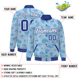 Custom Graffiti Pattern Jacket Personalized Name Number Windreaker Letterman Casual  Full-Snap Jackets