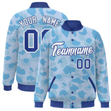 Custom Graffiti Pattern Jacket Personalized Name Number Windreaker Letterman Casual  Full-Snap Jackets