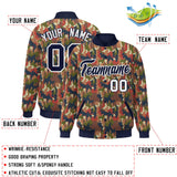 Custom Graffiti Pattern Jacket Personalized Name Number Windreaker Letterman Casual  Full-Snap Jackets