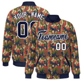 Custom Graffiti Pattern Jacket Personalized Name Number Windreaker Letterman Casual  Full-Snap Jackets