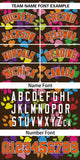 Custom Graffiti Pattern Pets Paw Prints Add Name Number Varsity Full-Snap Baseball Jacket