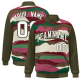 Custom Stitched Graffiti Pattern Jacket Casual Sweatshirt Letterman Bomber Coats Personalized Letter and Number