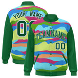 Custom Graffiti Pattern Jacket Varsity Baseball Jackets Bomber Lightweight Coat Personalized Stitched Name Number