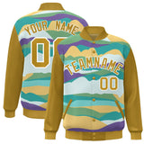 Custom Graffiti Pattern Jacket Blend Letterman Jackets Stitched Personalized Name Number Logo Big Size