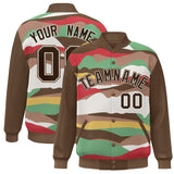 Custom Graffiti Pattern Jacket Blend Letterman Jackets Stitched Personalized Name Number Logo Big Size